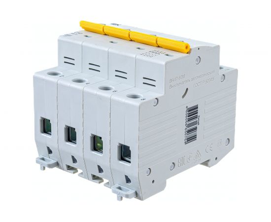 Автоматический выключатель IEK ВА47-60M 4Р 50А 6кА С MVA31-4-050-C – изображение 2