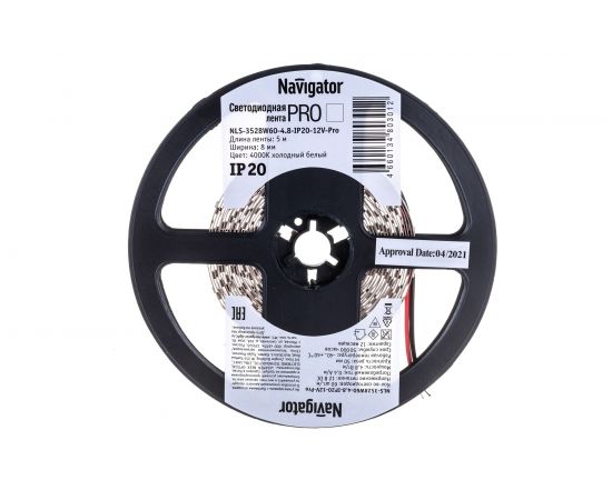 Светодиодная лента Navigator NLS-3528W60-4.8-IP20-12V-Pro R5 80301 – изображение 3
