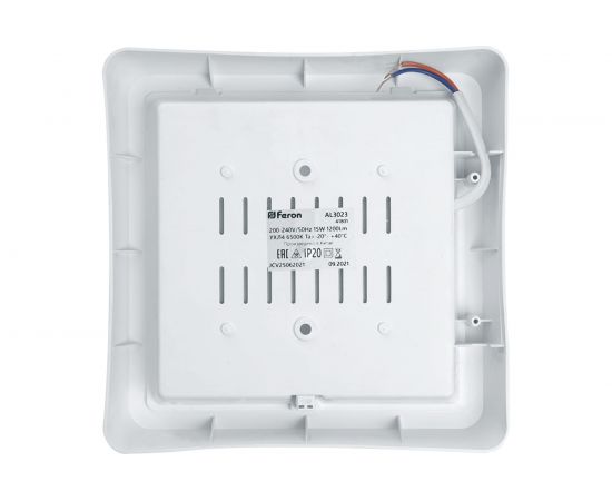 Светодиодный светильник с ИК-датчиком FERON AL3023 в пластиковом корпусе 20W 4000K IP20 белый 41802 – изображение 4
