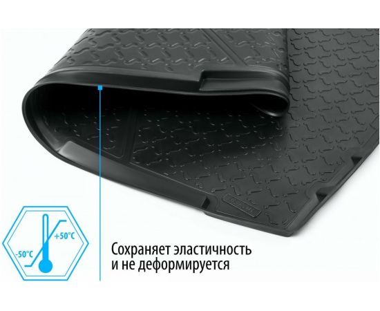 Коврик в багажник автомобиля Rival для Hyundai Creta 2016-2020 2020-н.в., полиуретан, 12310002 – изображение 8