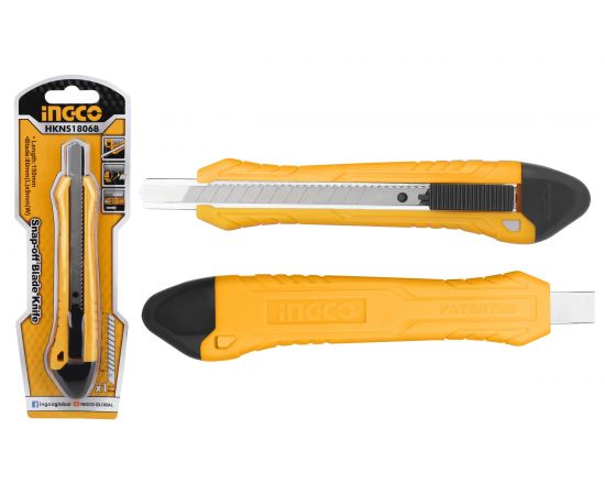 Канцелярский нож INGCO 150х80х9 мм HKNS18068 