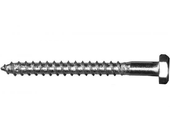 Сантехнический болт DIN 571 оцинкованный 6х30, 6шт - пакет Tech-Krep 102579 
