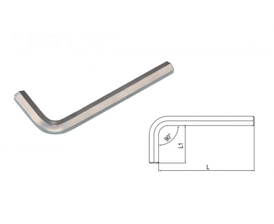 Г-образный 6-гранный ключ 2,5мм IZELTAS 4900220025 