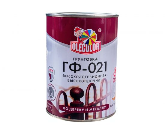 Грунтовка OLECOLOR ГФ-021 белый, 1 кг 4300009178 