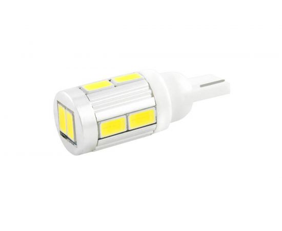Автолампа диод T10 W5W 10 SMD диодов 1-контурная без цоколя белая SKYWAY S08201106 
