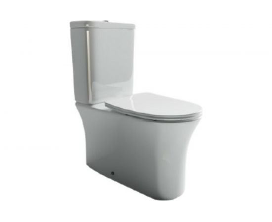 Напольная пристенная безободковая чаша унитаза Ceramica Nova STAR Rimless CN1904-B 