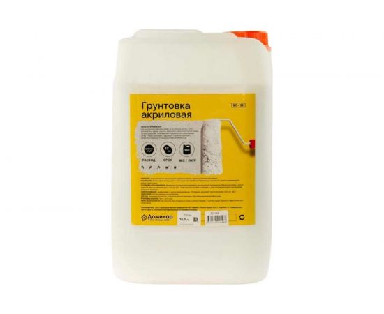 Грунтовка акриловая Доминар БС 22 антисептическая 10 л Z25168 