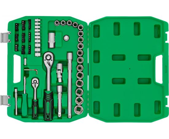 Набор инструментов INTERTOOL 72ед., 1/2"" и 1/4"", Cr-V ET-6072SP 