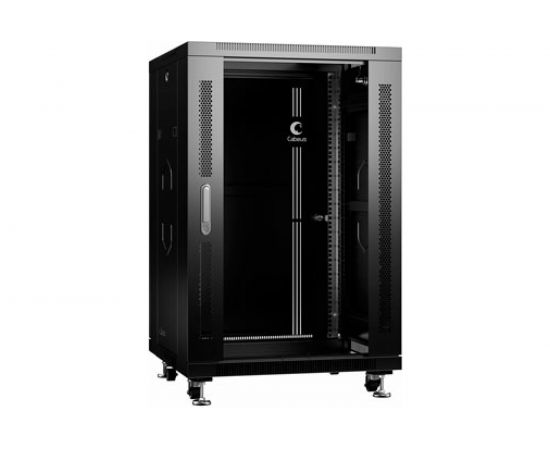 Cabeus Шкаф монтажный телекоммуникационный 19 напольный для оборудования 18U SH-05C-18U60/60-BK 