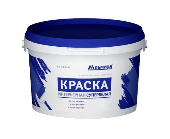 Краска Альмира супербелая интерьерная 40 кг 00-00000372 