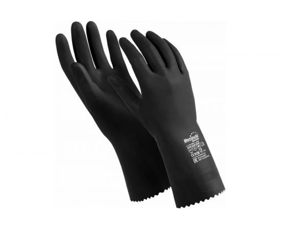 Ультратонкие перчатки MANIPULA КЩС-2, размер 9-9.5, черные L-U-032 605831 