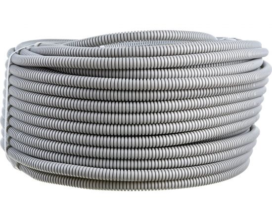 Труба ПВХ Экопласт гофрированная легкая, с зондом диаметр 16 мм, 100м 10116-100 