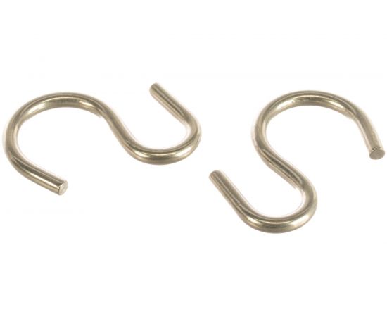 S-образный крюк ЕВРОПАРТНЕР асимметричный, 36х4х12х19, нержав. сталь, 2 шт. G2 9824 1 