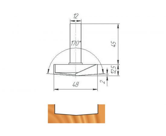 Фреза ФК 1170 МебельДрев 4627198886702 