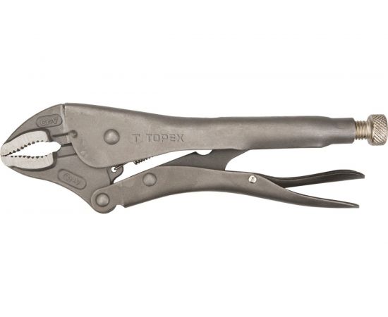 Зажимные клещи с закругленными губками TOPEX 225 мм 32D855 