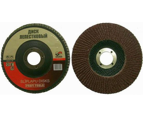 Круг лепестковый закругленный (10 шт; 125х22 мм; Р180) SKRAB 35887 