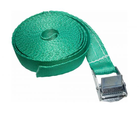 Ремень крепления груза Rekzit лента 25мм полиэфир, 250 кг, пряжка с фиксатором 5м 93500 