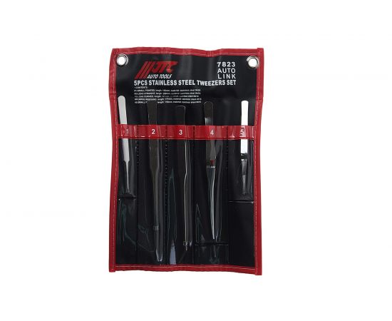 Набор пинцетов JTC из нержавеющей стали 5шт 7823 – изображение 2