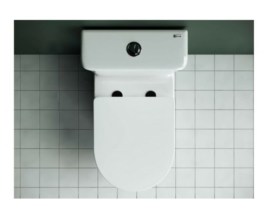 Напольная пристенная безободковая чаша унитаза Ceramica Nova STAR Rimless CN1904-B – изображение 2