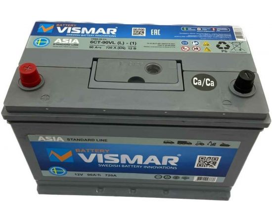 VISMAR АКБ ST ASIA 6СТ-90 L (L)-(1) 720А 306/175/225 4627129568738 – изображение 2