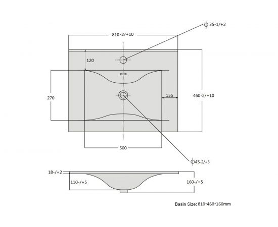 SANVIT Раковина №9080 D 80-46-18 r9080d – изображение 2
