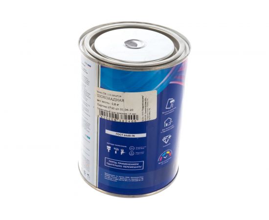 Универсальная эмаль Krafor ПФ-115 шоколадная 0.8 кг 6 206152 – изображение 2