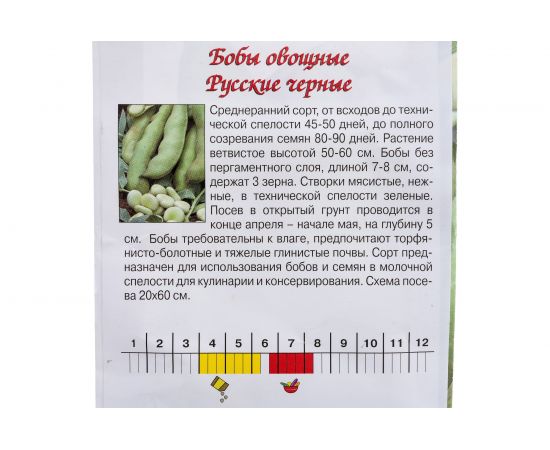 Семена Агрони Бобы РУССКИЕ ЧЕРНЫЕ 3479 – изображение 2