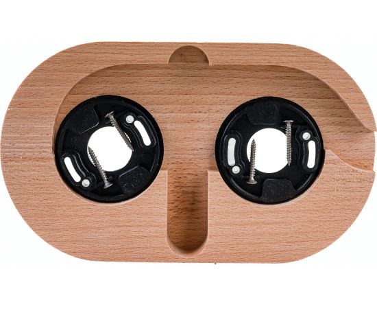 Двойная рамка Retrika, ретро натуральное дерево, на бревно RD-02220 – изображение 2