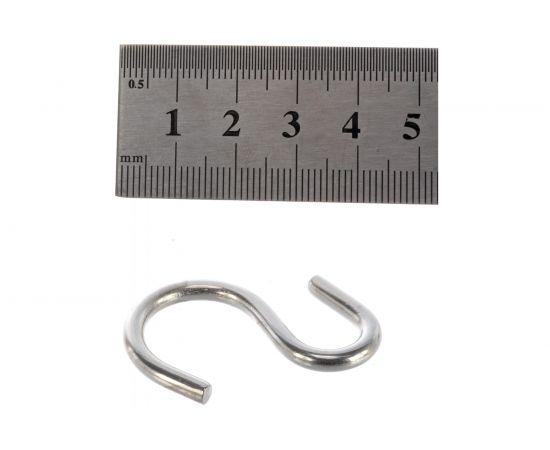 S-образный крюк ЕВРОПАРТНЕР асимметричный, 36х4х12х19, нержав. сталь, 2 шт. G2 9824 1 – изображение 3