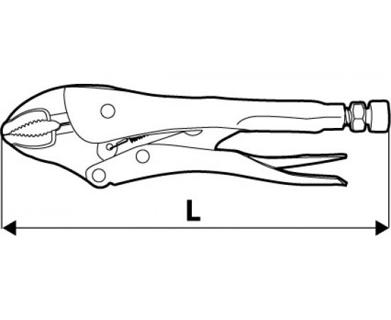 Зажимные клещи с закругленными губками TOPEX 225 мм 32D855 – изображение 3