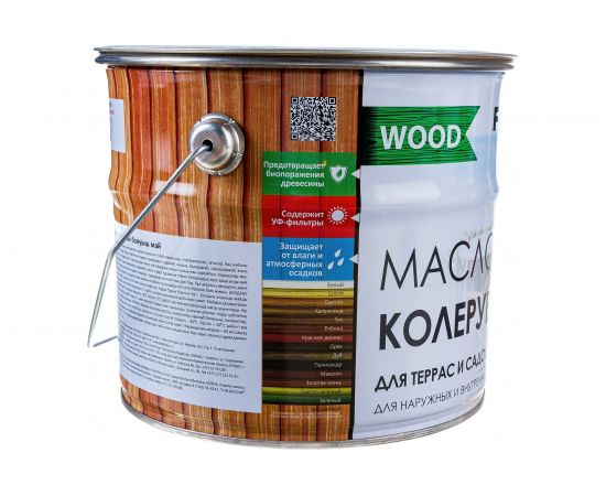 Колеруемое масло для террас и садовой мебели FARBITEX (бесцветный; 3 л) 4300005281 – изображение 3