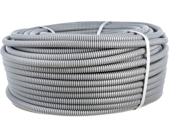 Труба ПВХ Экопласт гофрированная легкая, с зондом диаметр 16 мм, 100м 10116-100 – изображение 3