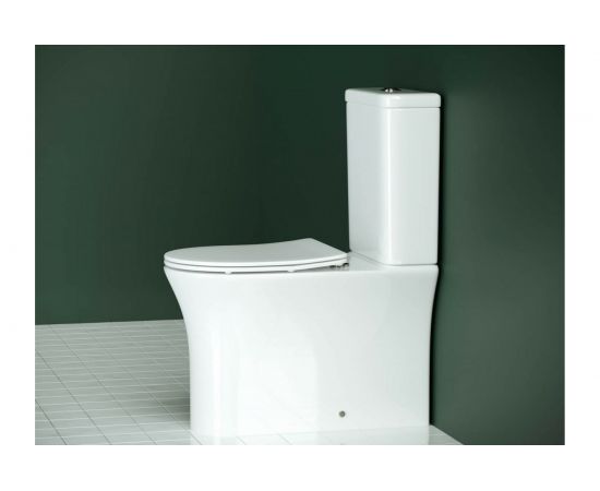 Напольная пристенная безободковая чаша унитаза Ceramica Nova STAR Rimless CN1904-B – изображение 3