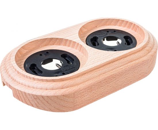 Двойная рамка Retrika, ретро натуральное дерево, на бревно RD-02220 – изображение 3