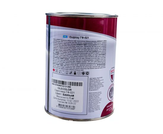 Грунтовка OLECOLOR ГФ-021 белый, 1 кг 4300009178 – изображение 4