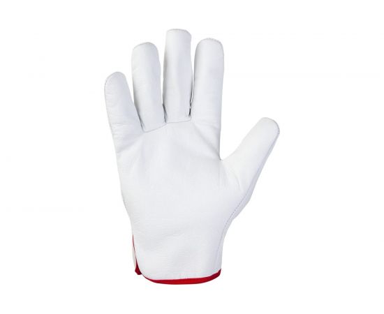 Защитные сварочные перчатки Jeta Safety краги, из кожи буйвола, белые JLE421-8/М – изображение 4