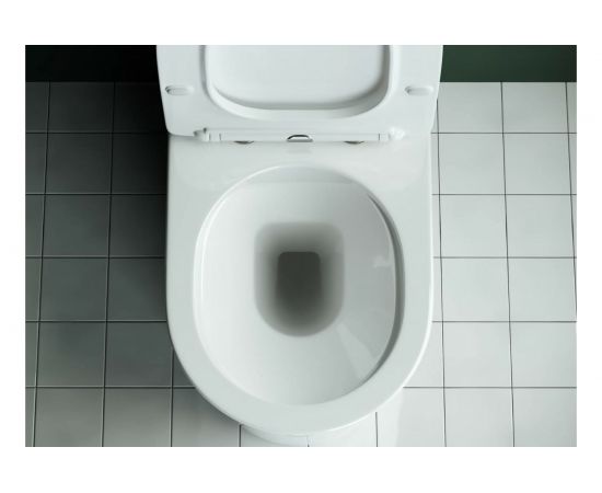 Напольная пристенная безободковая чаша унитаза Ceramica Nova STAR Rimless CN1904-B – изображение 5