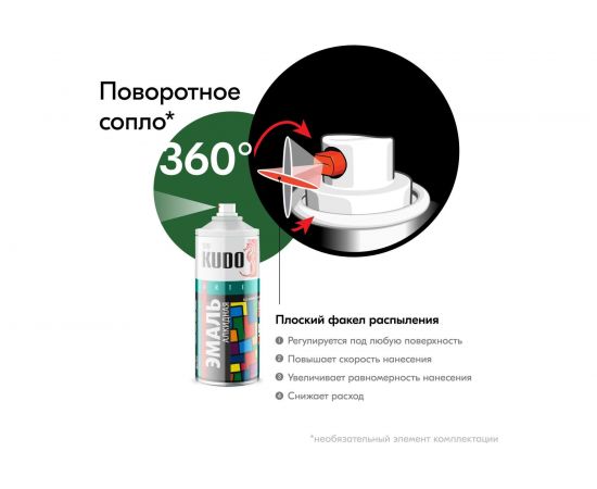 Универсальная эмаль KUDO зеленая листва 11589757 – изображение 5