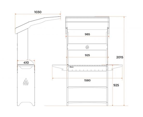Мангал GRATAR Professional Standart ROOF PSR 3000 – изображение 5