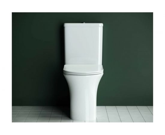 Напольная пристенная безободковая чаша унитаза Ceramica Nova STAR Rimless CN1904-B – изображение 7