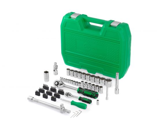 Набор инструментов INTERTOOL 72ед., 1/2"" и 1/4"", Cr-V ET-6072SP – изображение 9