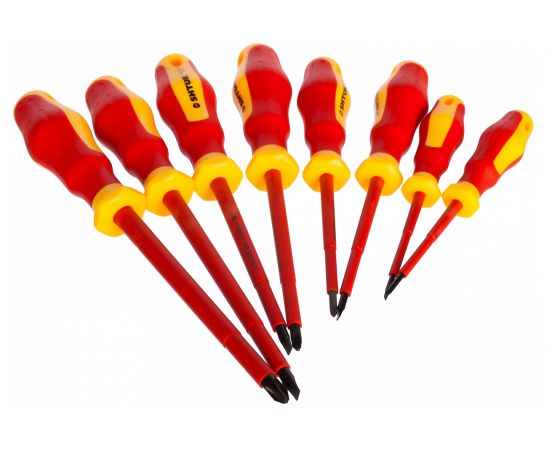 Набор диэлектрических отверток SHTOK 8 шт. картон 1000В 09905 