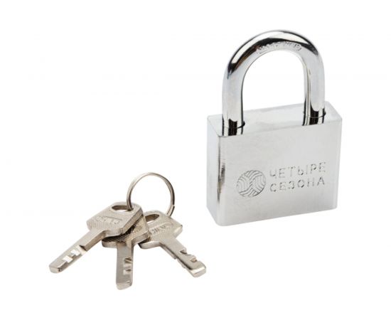 Навесной замок ЧЕТЫРЕ СЕЗОНА серия Сталь, 50 мм 79-0035 