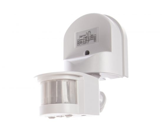 Детектор движения IEK ДД 008 1100Вт, угол обз., 180град., дальн. 12м, IP44, бел. LDD10-008-1100-001 