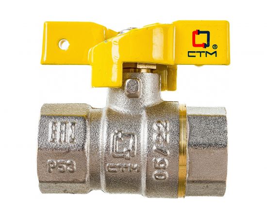 Шаровой кран для газа СТМ ГАЗ 1/2"", г/г, бабочка CGFFB012 