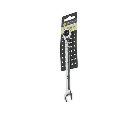 Комбинированный трещоточный ключ 24мм на держателе ЭВРИКА ER-21124H 