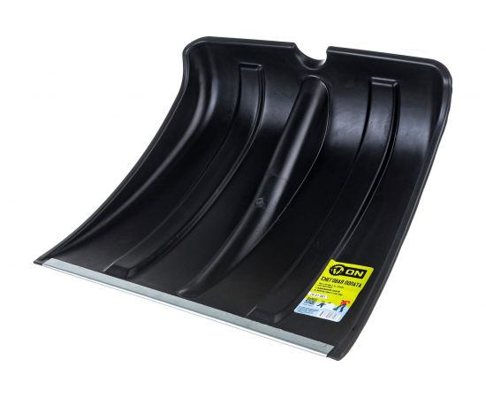 Пластмассовая снеговая лопата с оцинкованной планкой ON 380х365 мм, тулейка 32 мм 24-01-001 