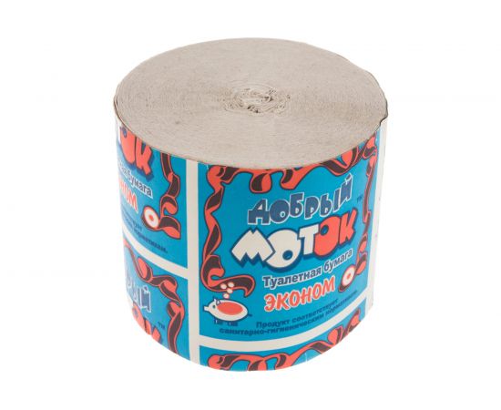 Туалетная бытовая бумага ДОБРЫЙ МОТОК 43 м без втулки 123311 