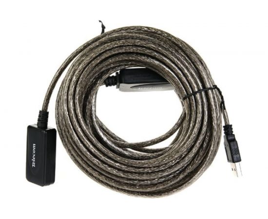 Удлинительный активный кабель Telecom USB2.0-repeater, Am--Af, 15м TUS7049-15M 