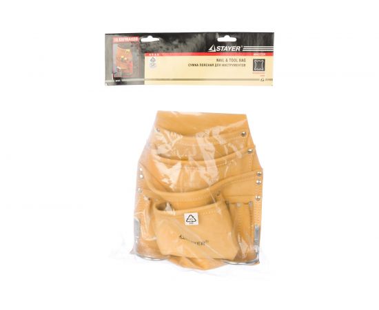Сумка поясная 8 карманов для ручного инструмента Stayer 38505 – изображение 3